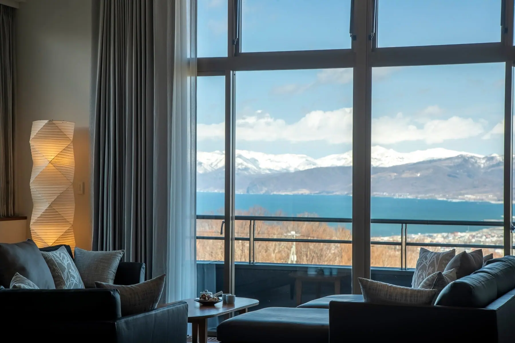 Mountain and sea landscape around Raiden Resort